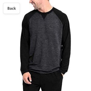 Orvis | Grey & Black Raglan Long Sleeve Tee Medium